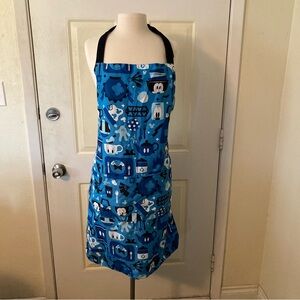 Disney Parks Blue and White Adult Sized Apron